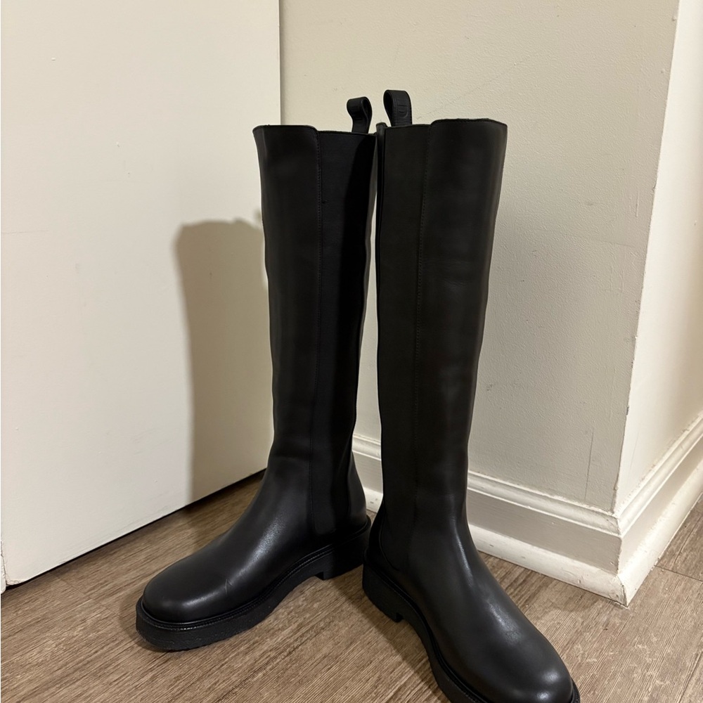STAUD Tall Palomino Boots in Black